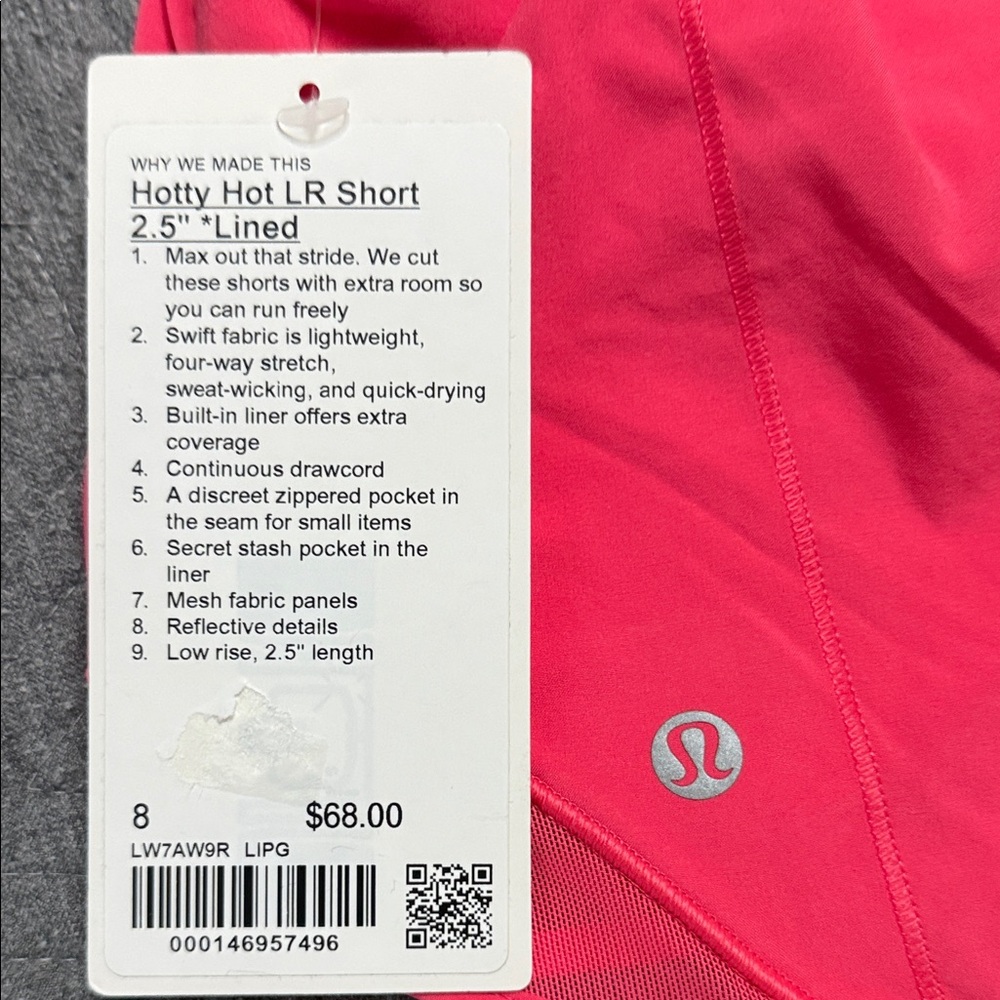 🍋Lululemon athletica Women's Hotty Hot LR Short 2.5 lined - Picture 3 of 13